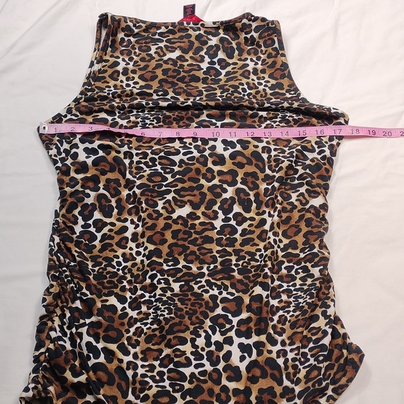 Hot Kiss Leopard Print Sleeveless Tank Top Size XL - Picture 9 of 9